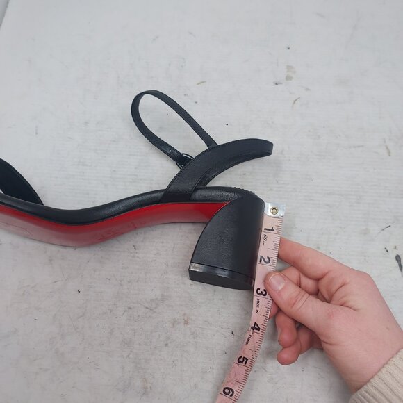 Christian Louboutin Black Miss Jane Sandal - Picture 11 of 13